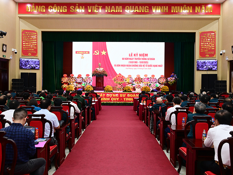 Sư đoàn 363 tổ chức Lễ kỷ niệm 60 năm Ngày truyền thống và đón nhận Huân chương Bảo vệ Tổ quốc hạng Nhất