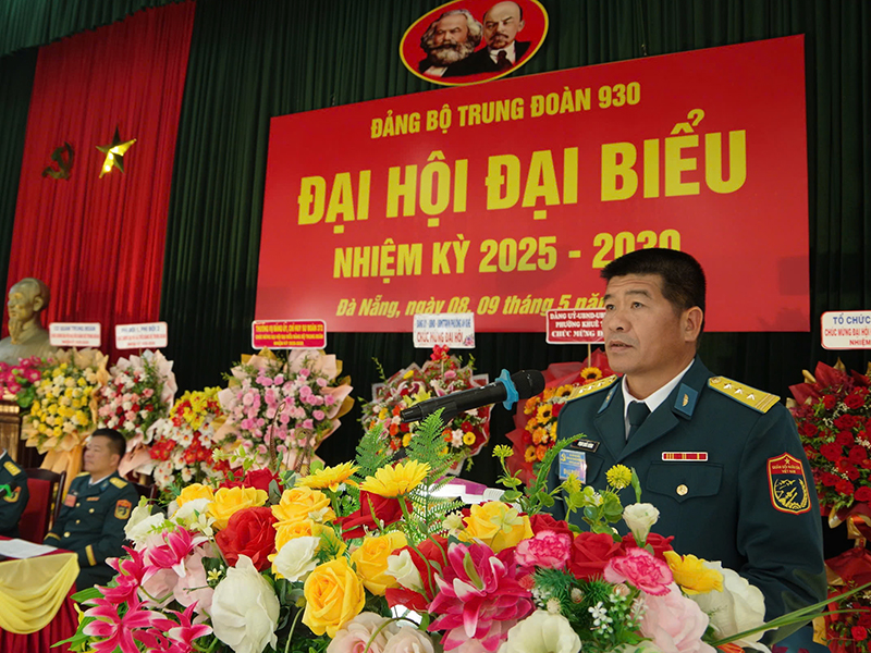 Đảng bộ Trung đoàn 930 tổ chức Đại hội đại biểu nhiệm kỳ 2025 - 2030