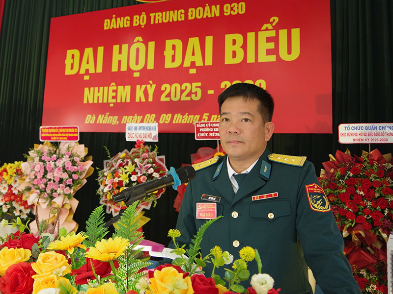 Đảng bộ Trung đoàn 930 tổ chức Đại hội đại biểu nhiệm kỳ 2025 - 2030