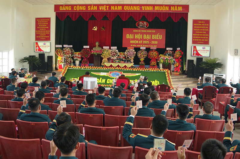Đảng bộ Trung đoàn 930 tổ chức Đại hội đại biểu nhiệm kỳ 2025 - 2030