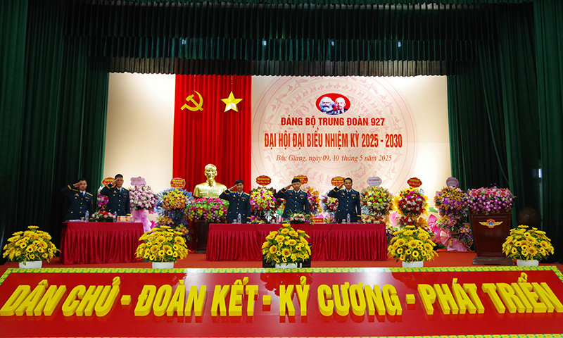 Đảng bộ Trung đoàn 927 tổ chức Đại hội đại biểu nhiệm kỳ 2025 - 2030