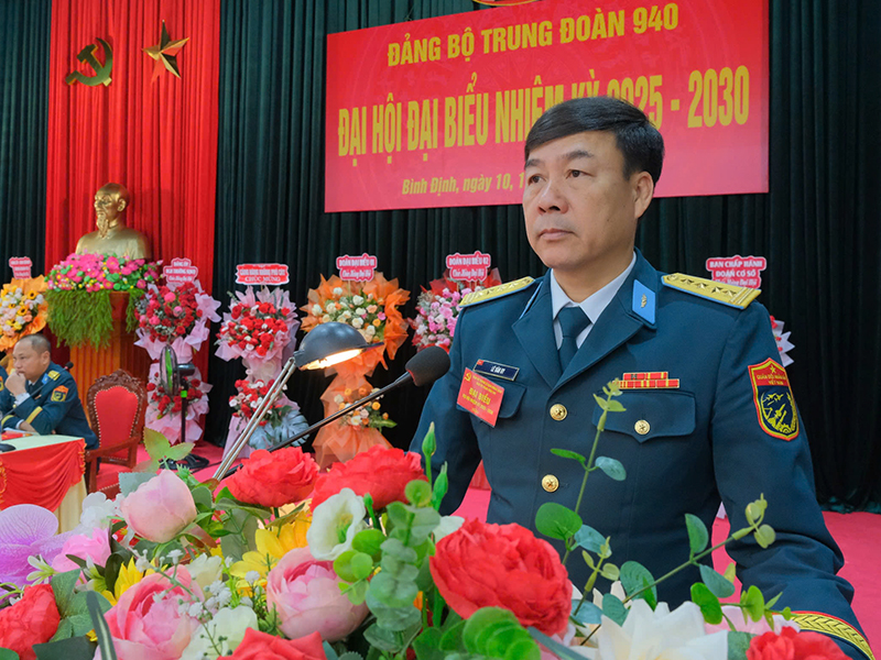 Đảng bộ Trung đoàn 940 tổ chức Đại hội đại biểu nhiệm kỳ 2025 - 2030