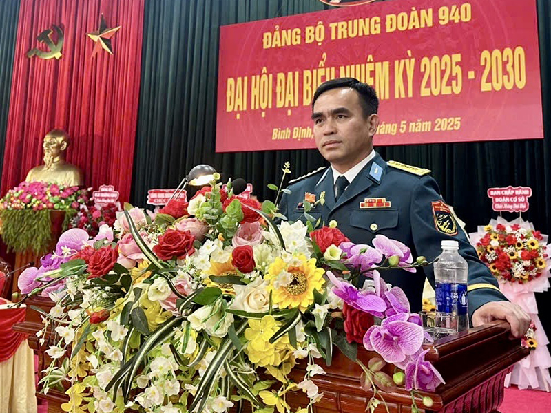 Đảng bộ Trung đoàn 940 tổ chức Đại hội đại biểu nhiệm kỳ 2025 - 2030
