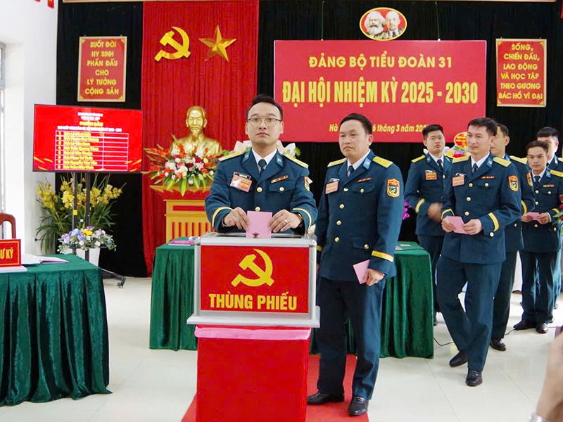 Ghi ở đại hội chi bộ và đại hội đảng bộ bộ phận trong Đảng bộ Lữ đoàn 28