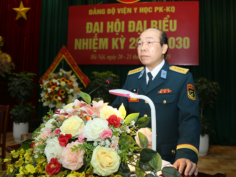 Đảng bộ Viện Y học Phòng không - Không quân tổ chức thành công Đại hội đại biểu, nhiệm kỳ 2025-2030