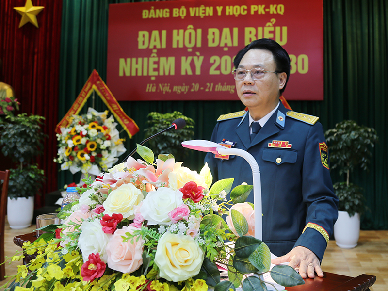 Đảng bộ Viện Y học Phòng không - Không quân tổ chức thành công Đại hội đại biểu, nhiệm kỳ 2025-2030