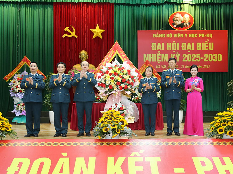 Đảng bộ Viện Y học Phòng không - Không quân tổ chức thành công Đại hội đại biểu, nhiệm kỳ 2025-2030