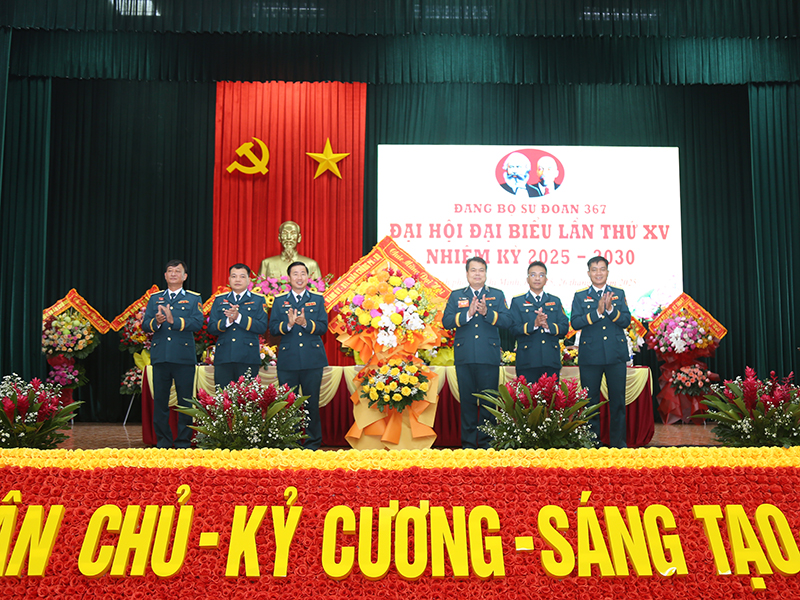 Đảng bộ Sư đoàn 367 tổ chức thành công Đại hội Đại biểu lần thứ XV, nhiệm kỳ 2025-2030