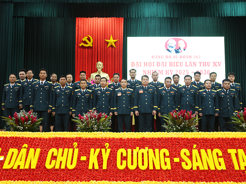 Đảng bộ Sư đoàn 367 tổ chức thành công Đại hội Đại biểu lần thứ XV, nhiệm kỳ 2025-2030