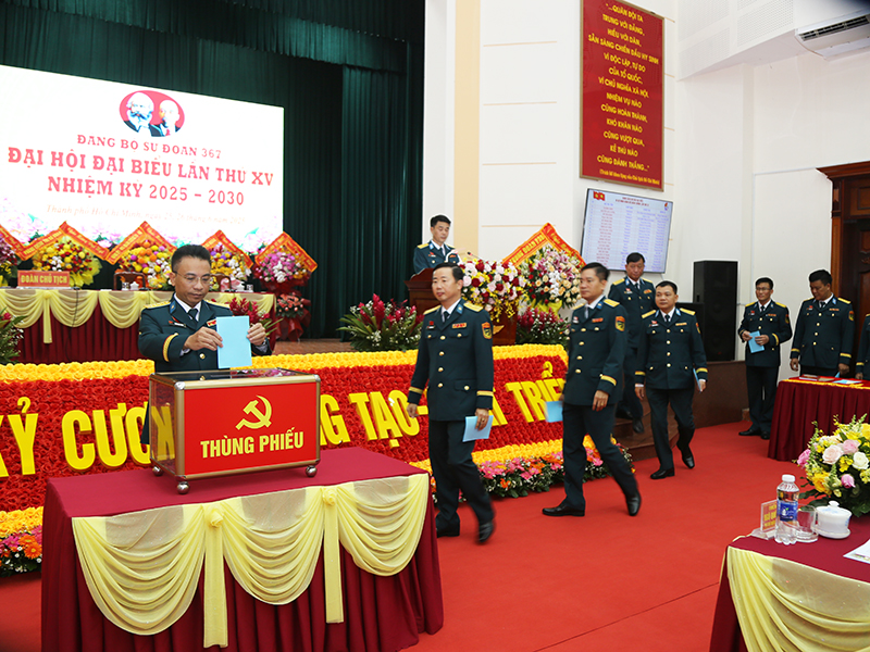 Đảng bộ Sư đoàn 367 tổ chức thành công Đại hội Đại biểu lần thứ XV, nhiệm kỳ 2025-2030
