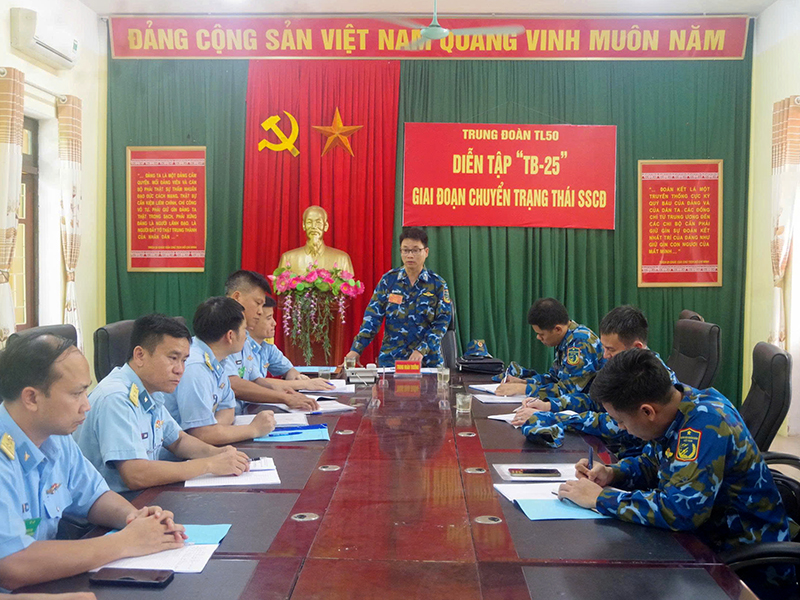 Trung đoàn 250 tổ chức Diễn tập chỉ huy - tham mưu 1 bên, 2 cấp trên bản đồ, có một phần thực binh năm 2025