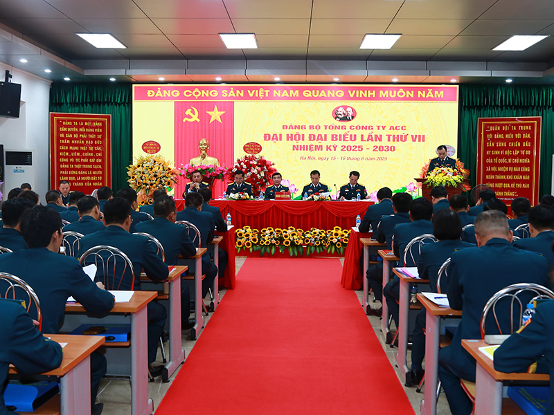 Đảng bộ Tổng công ty Xây dựng công trình hàng không ACC tổ chức thành công Đại hội đại biểu lần thứ VII, nhiệm kỳ 2025-2030