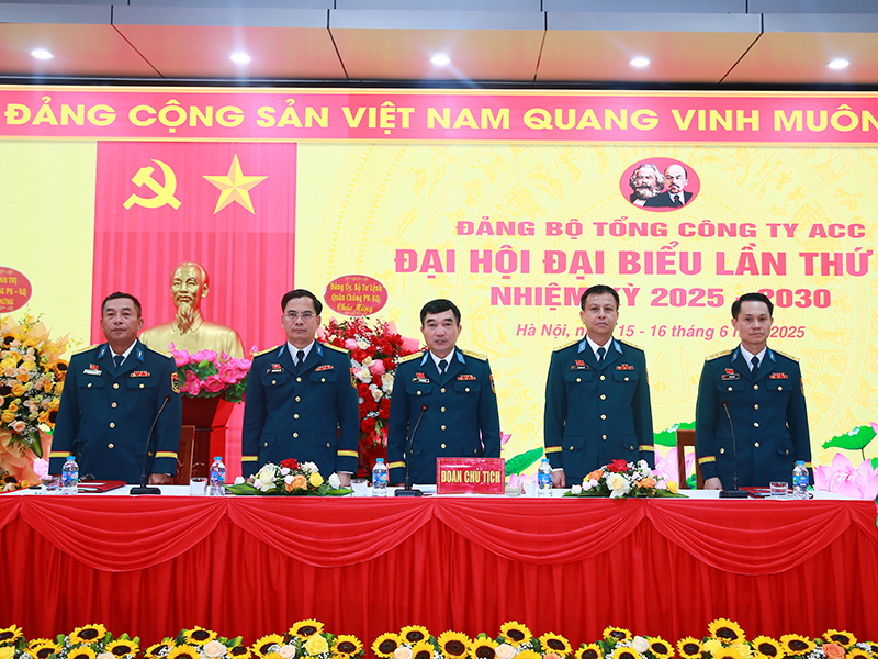 Đảng bộ Tổng công ty Xây dựng công trình hàng không ACC tổ chức thành công Đại hội đại biểu lần thứ VII, nhiệm kỳ 2025-2030