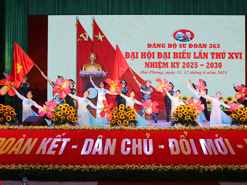Đại hội đại biểu Đảng bộ Sư đoàn 363 lần thứ XVI thành công tốt đẹp