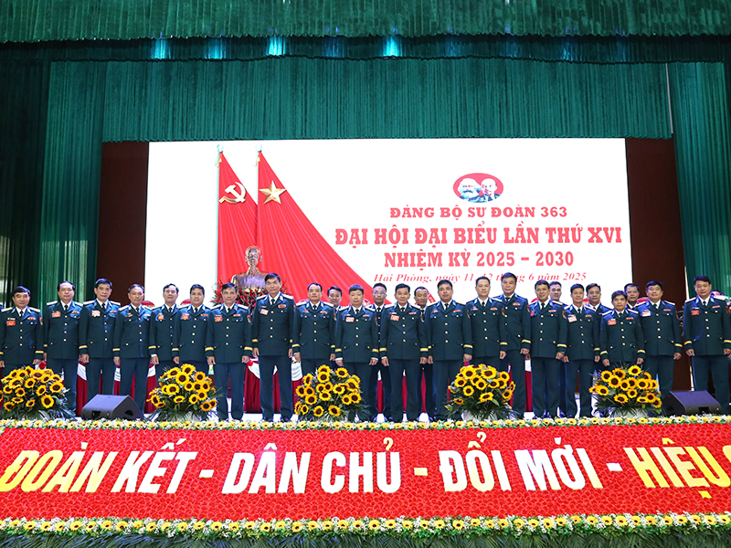 Đại hội đại biểu Đảng bộ Sư đoàn 363 lần thứ XVI thành công tốt đẹp