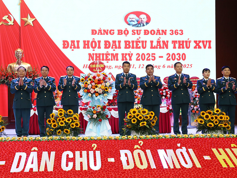 Đại hội đại biểu Đảng bộ Sư đoàn 363 lần thứ XVI thành công tốt đẹp