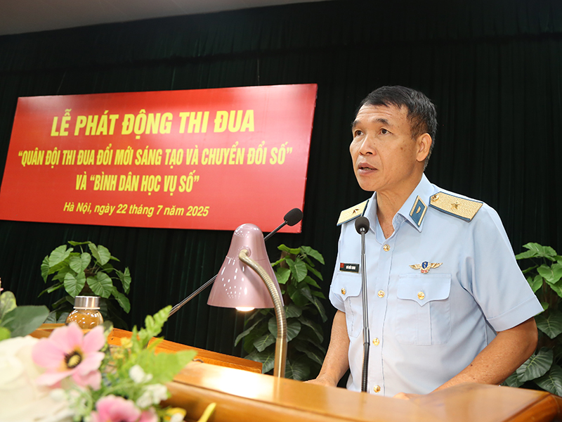Cục Chính trị Quân chủng Phòng không - Không quân tổ chức Lễ phát động thi đua “Quân đội thi đua đổi mới sáng tạo và chuyển đổi số” và “Bình dân học vụ số”