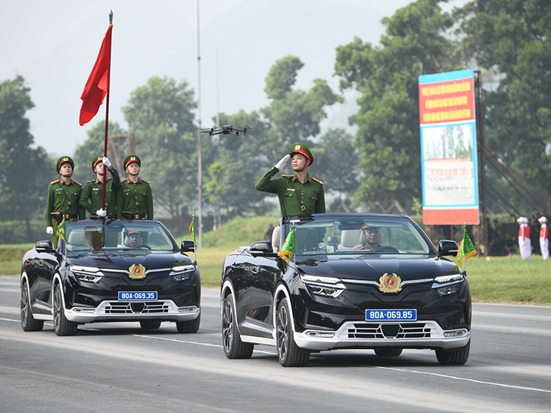 Lực lượng diễu binh, diễu hành Quân chủng Phòng không - Không quân hoàn thành tốt nhiệm vụ trong lần tổng hợp luyện đầu tiên
