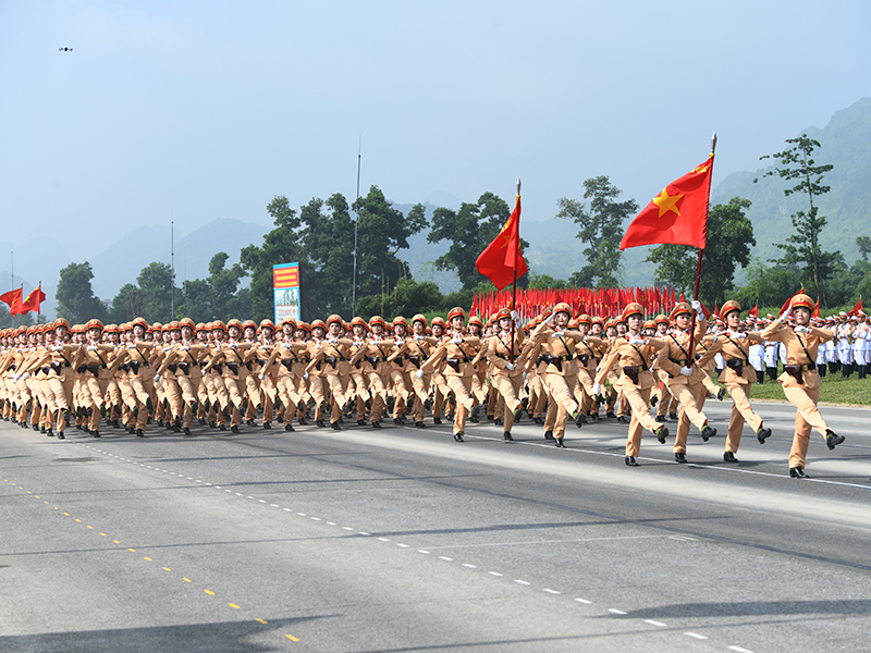 Lực lượng diễu binh, diễu hành Quân chủng Phòng không - Không quân hoàn thành tốt nhiệm vụ trong lần tổng hợp luyện đầu tiên