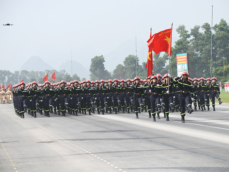 Lực lượng diễu binh, diễu hành Quân chủng Phòng không - Không quân hoàn thành tốt nhiệm vụ trong lần tổng hợp luyện đầu tiên