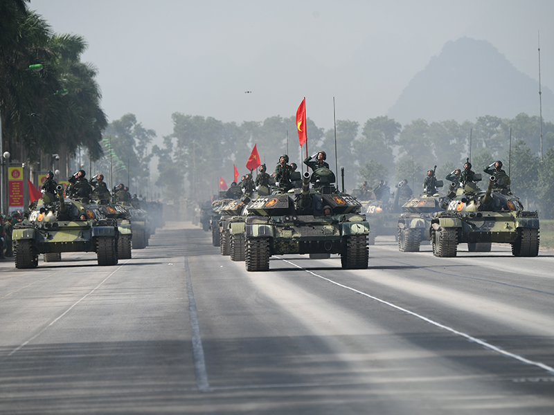 Lực lượng diễu binh, diễu hành Quân chủng Phòng không - Không quân hoàn thành tốt nhiệm vụ trong lần tổng hợp luyện đầu tiên