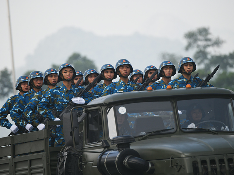 Lực lượng diễu binh, diễu hành Quân chủng Phòng không - Không quân hoàn thành tốt nhiệm vụ trong lần tổng hợp luyện đầu tiên