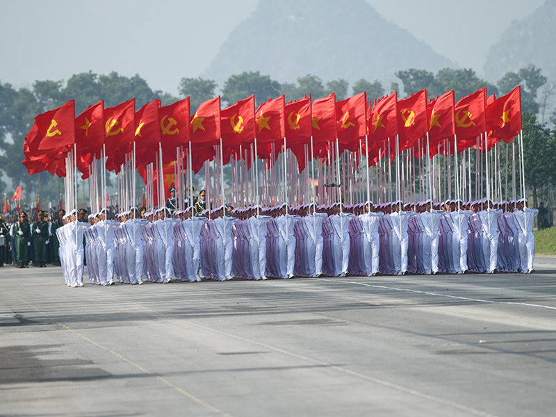 Lực lượng diễu binh, diễu hành Quân chủng Phòng không - Không quân hoàn thành tốt nhiệm vụ trong lần tổng hợp luyện đầu tiên
