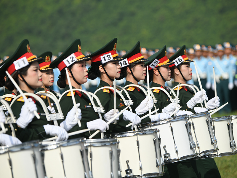 Lực lượng diễu binh, diễu hành Quân chủng Phòng không - Không quân hoàn thành tốt nhiệm vụ trong lần tổng hợp luyện đầu tiên