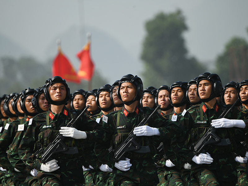 Lực lượng diễu binh, diễu hành Quân chủng Phòng không - Không quân hoàn thành tốt nhiệm vụ trong lần tổng hợp luyện đầu tiên