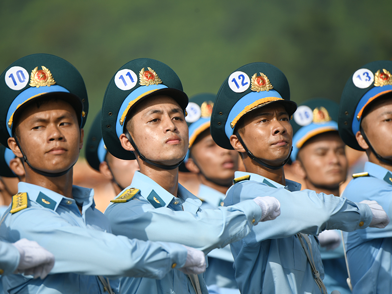 Lực lượng diễu binh, diễu hành Quân chủng Phòng không - Không quân hoàn thành tốt nhiệm vụ trong lần tổng hợp luyện đầu tiên