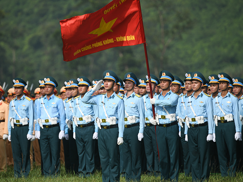 Lực lượng diễu binh, diễu hành Quân chủng Phòng không - Không quân hoàn thành tốt nhiệm vụ trong lần tổng hợp luyện đầu tiên