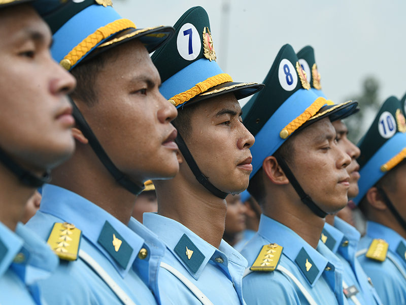 Lực lượng diễu binh, diễu hành Quân chủng Phòng không - Không quân hoàn thành tốt nhiệm vụ trong lần tổng hợp luyện đầu tiên
