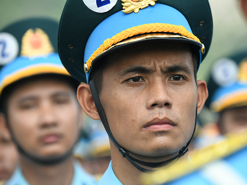 Lực lượng diễu binh, diễu hành Quân chủng Phòng không - Không quân hoàn thành tốt nhiệm vụ trong lần tổng hợp luyện đầu tiên
