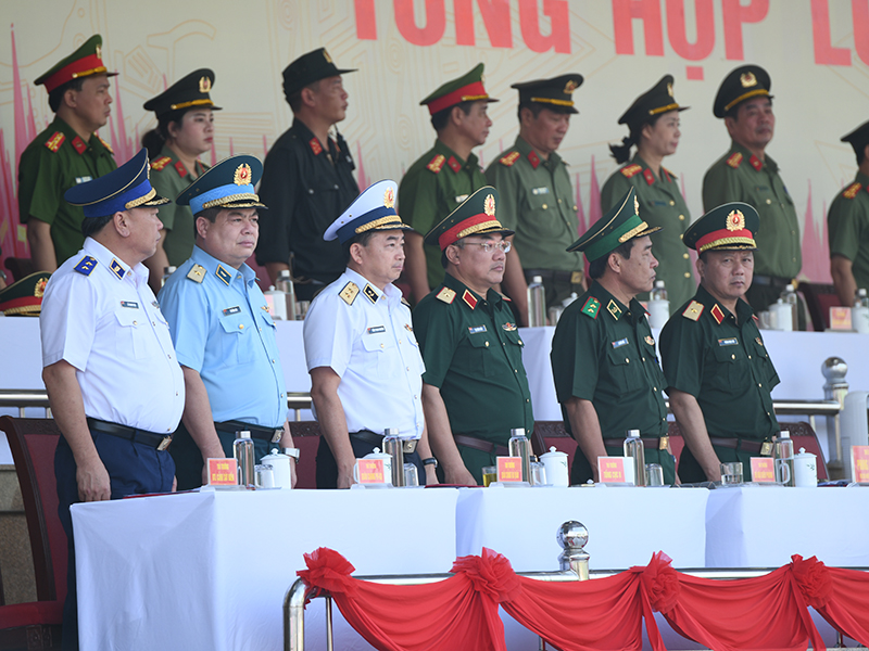 Lực lượng diễu binh, diễu hành Quân chủng Phòng không - Không quân hoàn thành tốt nhiệm vụ trong lần tổng hợp luyện đầu tiên