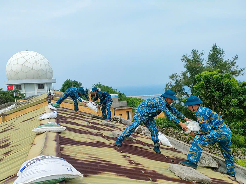 Trạm Ra đa 27, Trung đoàn 295 quyết tâm bảo đảm an toàn trước cơn bão Wipha