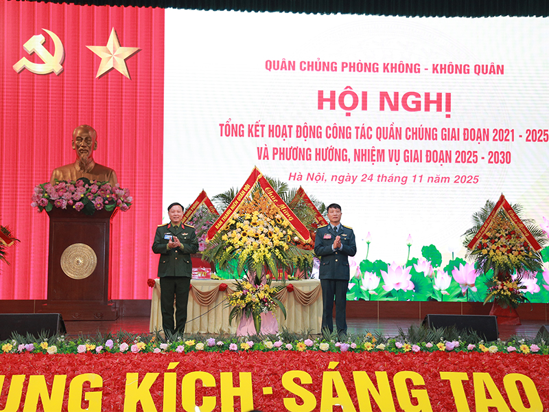 Quân chủng Phòng không - Không quân tổng kết hoạt động công tác quần chúng giai đoạn 2021-2025