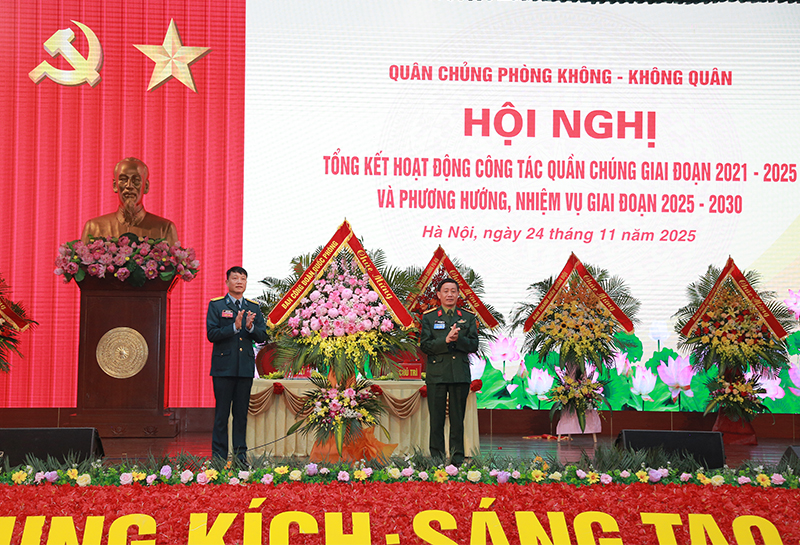 Quân chủng Phòng không - Không quân tổng kết hoạt động công tác quần chúng giai đoạn 2021-2025