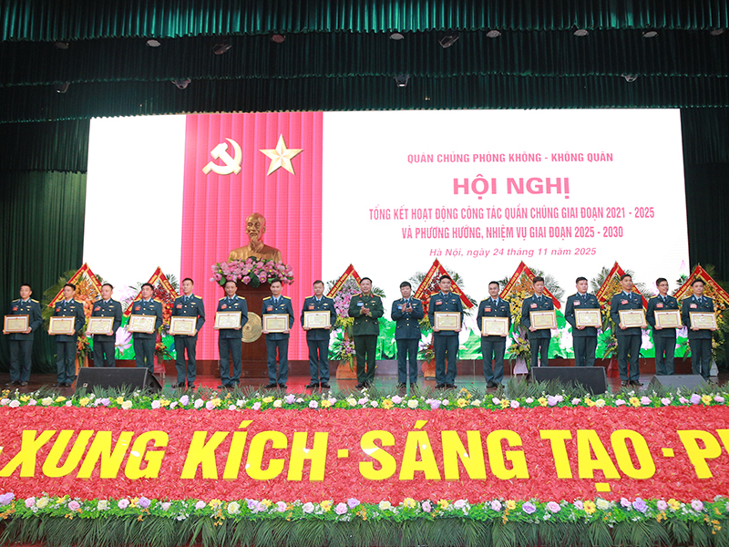 Quân chủng Phòng không - Không quân tổng kết hoạt động công tác quần chúng giai đoạn 2021-2025