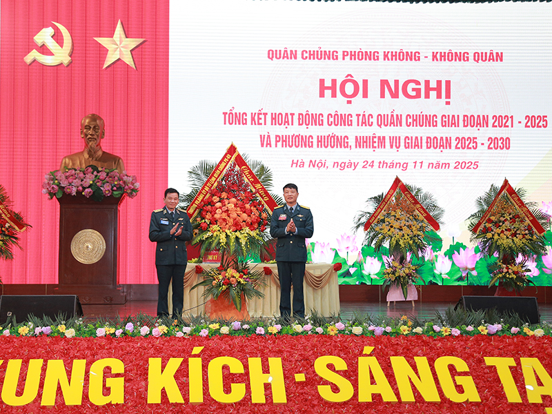 Quân chủng Phòng không - Không quân tổng kết hoạt động công tác quần chúng giai đoạn 2021-2025