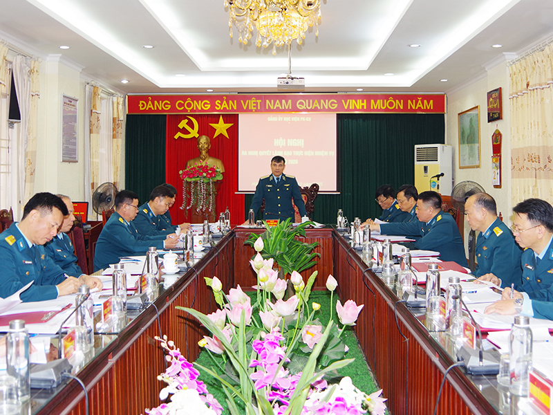Đảng ủy Học viện Phòng không - Không quân ra Nghị quyết lãnh đạo thực hiện nhiệm vụ năm 2026