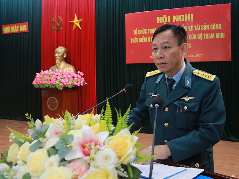 Nhà máy A40 tổ chức thực hành kiểm kê tài sản công năm 2026