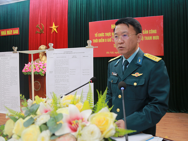 Nhà máy A40 tổ chức thực hành kiểm kê tài sản công năm 2026