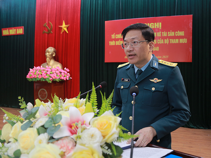 Nhà máy A40 tổ chức thực hành kiểm kê tài sản công năm 2026