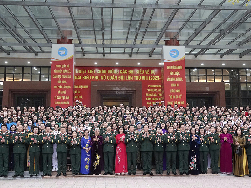 Đại hội đại biểu Phụ nữ Quân đội lần thứ VIII thành công tốt đẹp