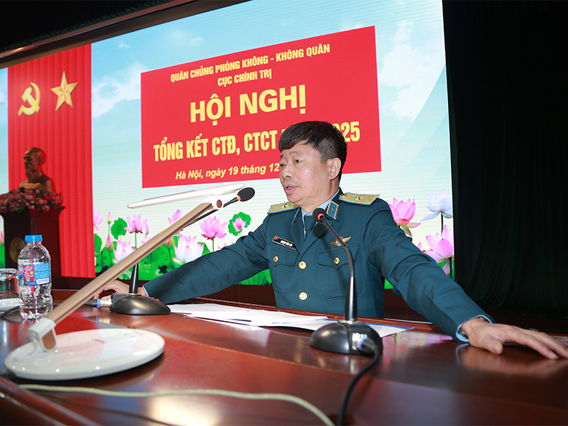 Cục Ch&iacute;nh trị Ph&ograve;ng kh&ocirc;ng - Kh&ocirc;ng qu&acirc;n tổng kết c&ocirc;ng t&aacute;c Đảng, c&ocirc;ng t&aacute;c ch&iacute;nh trị năm 2025