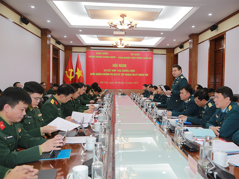 Quân chủng Phòng không - Không quân và Tập đoàn Công nghiệp - Viễn thông Quân đội tổng kết công tác hợp tác chiến lược năm 2025