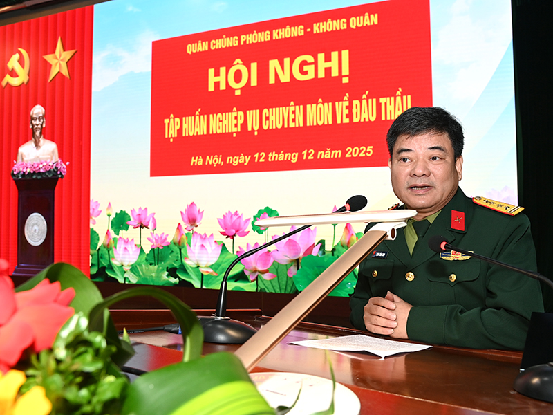 Quân chủng Phòng không - Không quân tổ chức Hội nghị tập huấn nghiệp vụ chuyên môn về đấu thầu