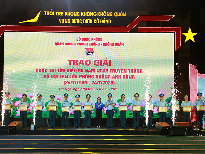 Chương trình Dạ hội thanh niên “Tuổi trẻ Quân chủng PK-KQ vững bước dưới cờ Đảng” thành công tốt đẹp
