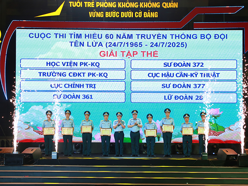 Chương trình Dạ hội thanh niên “Tuổi trẻ Quân chủng PK-KQ vững bước dưới cờ Đảng” thành công tốt đẹp