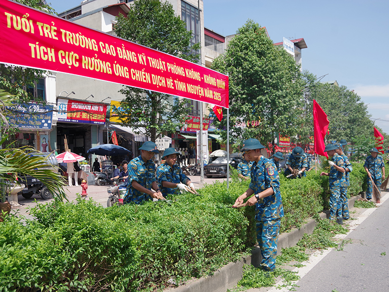 Trường Cao đẳng Kỹ thuật Phòng không - Không quân tổ chức các hoạt động dân vận, Hè tình nguyện năm 2025